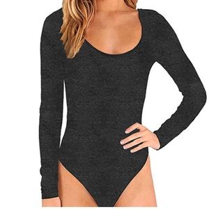 NWT grey bodysuit